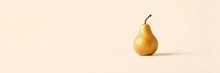 Surreal minimalist background with a floating pear surrounded by empty space, minimalism, pear, surreal