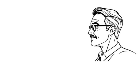 Happy Father's Day - Hand-Drawn Father Artwork