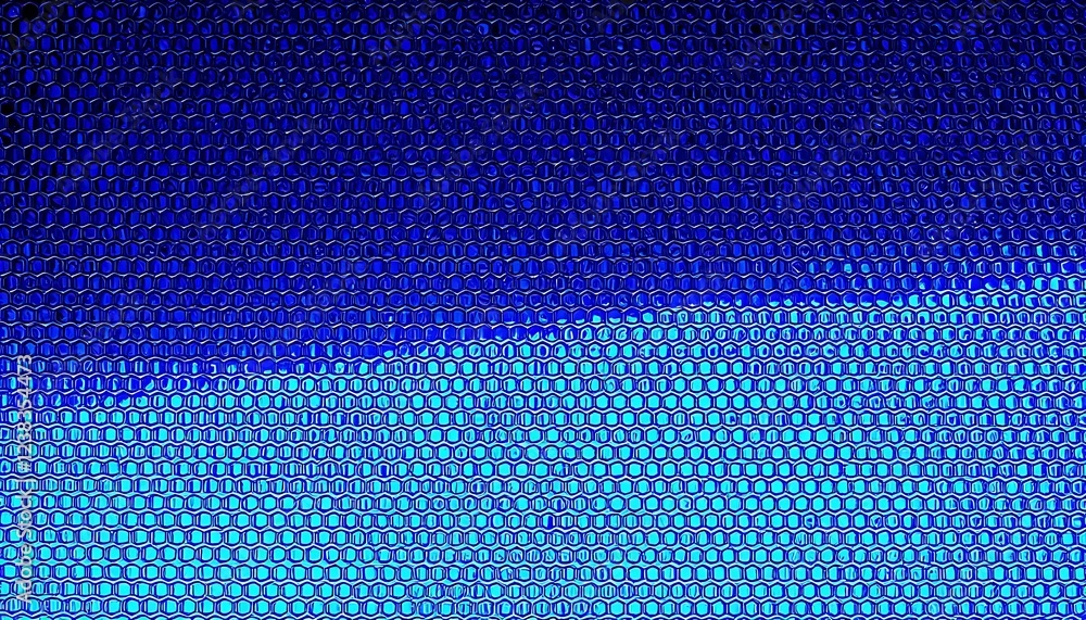 Poster abstract blue hexagonal grid pattern background