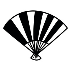 Hand drawn doodle fan on a white background.