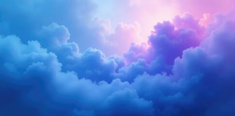 Fototapeta premium Swirling misty clouds in shades of blue and purple, misty, blue, fog