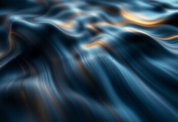 Obraz premium Fluid Movements of Water Capture the Play of Light in a Tranquil Moment. Generative AI