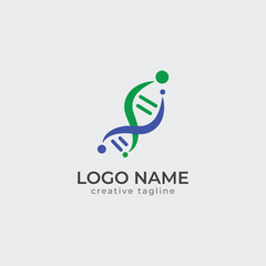 Human DNA, gene, helix, dna logo template