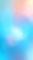 A blue and pink background with a white circle in the middle