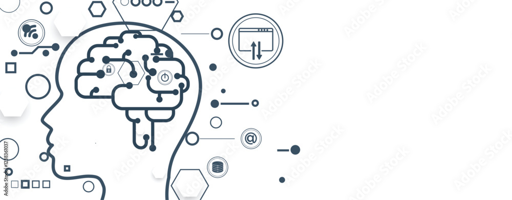 Aufkleber a complex universe within the human brain