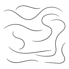 Trendy brush stroke line