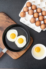 Fried eggs for breakfast