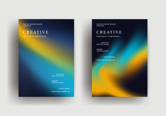 Abstract gradient poster template. Modern Covers Design. fluid gradient background design. Trendy front page design for Banner, Poster, Flyer, Invitation and Annual Report