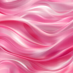 Abstract background with flowing pink and red waves, light effects, soft edges, digital art style, colorful, fantasy elements, delicate brushstrokes