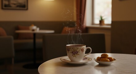cup of coffee on the table