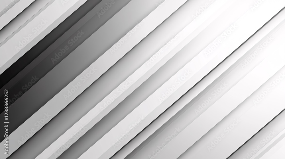 Poster a gradient transitioning from white to silver and light grey to black, creating a sleek and modern m