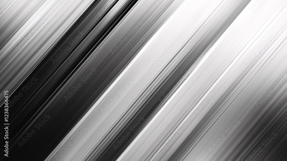 Poster a gradient transitioning from white to silver and light grey to black, creating a sleek and modern m