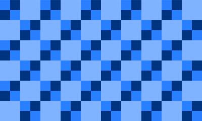 Two tone blue and white Checkerboard repeat pattern, replete image, design for fabric design printing patter