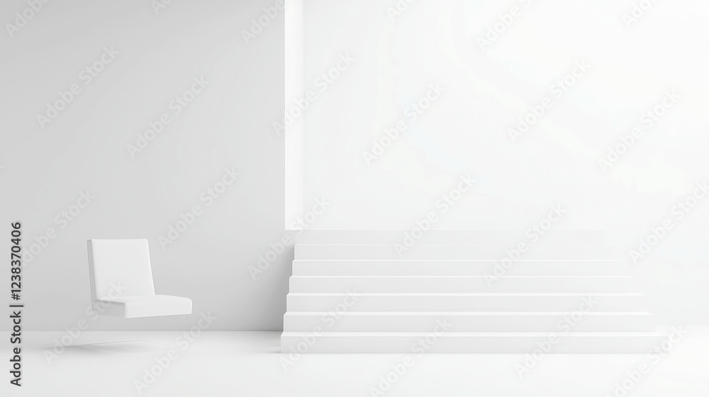 Poster endless void, a stark black-and-white expanse representing boundless space and contemplation, minima