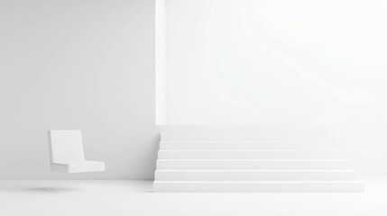 Endless Void, a stark black-and-white expanse representing boundless space and contemplation, minimalistic design, serene atmosphere, inviting introspection and tranquility