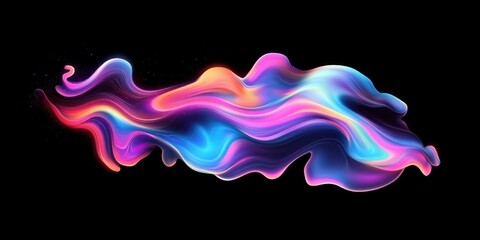 Abstract colorful liquid swirl, flowing vibrant paint.