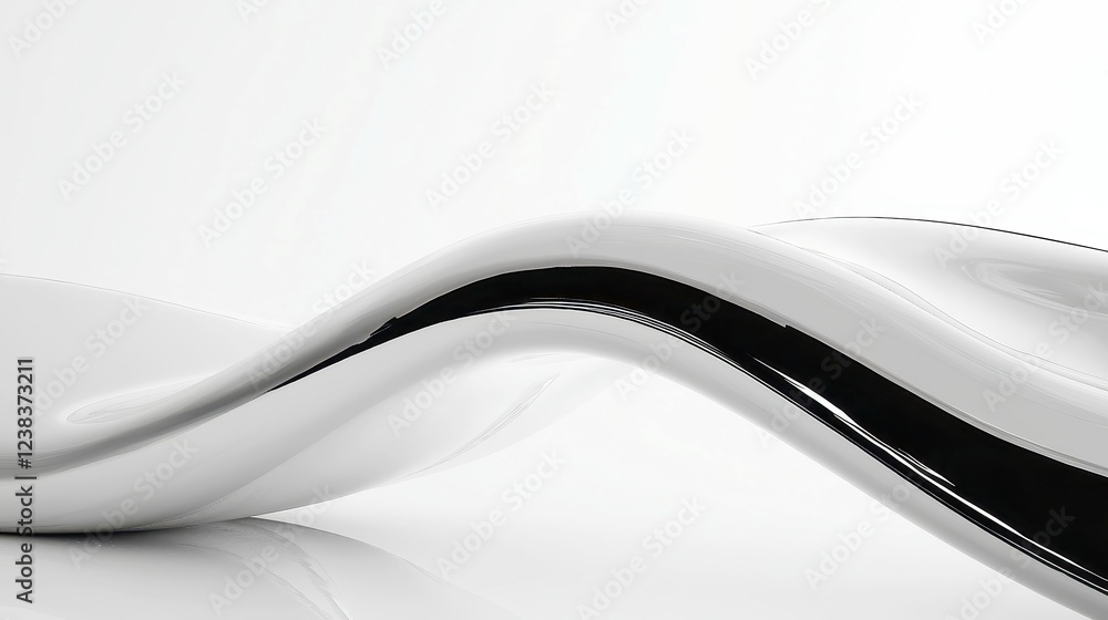 Aufkleber reflective greys, an abstract composition featuring mirrored black-and-white elements, set against a