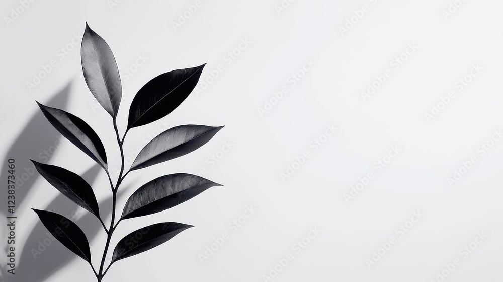 Poster serenity in shadows, a soft-lit grayscale scene harmonizing light and dark, featuring a minimalist b