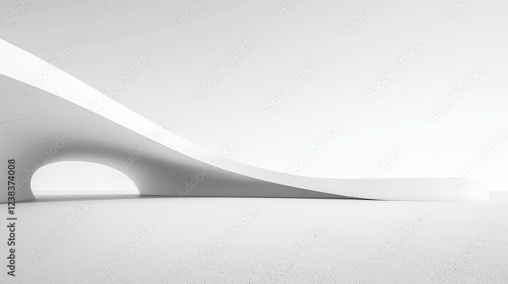 Poster silent geometry, a harmonious composition of structured lines and shapes in varying shades of gray, 
