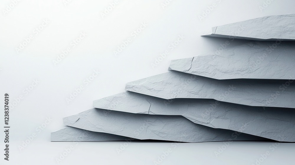 Poster silent geometry, a minimalist composition featuring a structured grayscale arrangement of lines and 