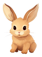 Obraz premium PNG Cute animals mammal rabbit pet.