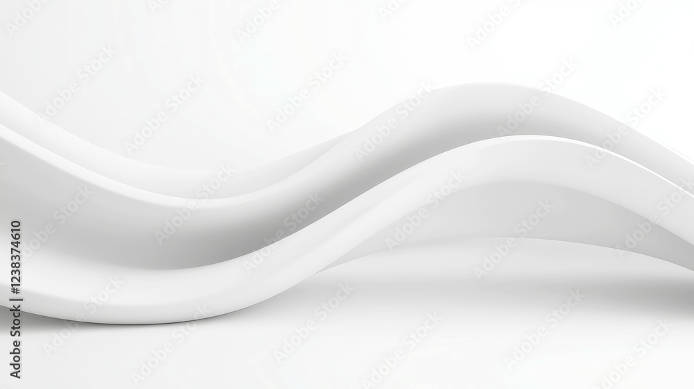 Poster soft contours, a minimalistic black-and-white design featuring gentle curves, exuding tranquility in