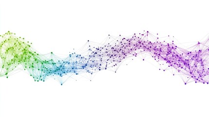 Fototapeta premium Abstract colorful network connection.