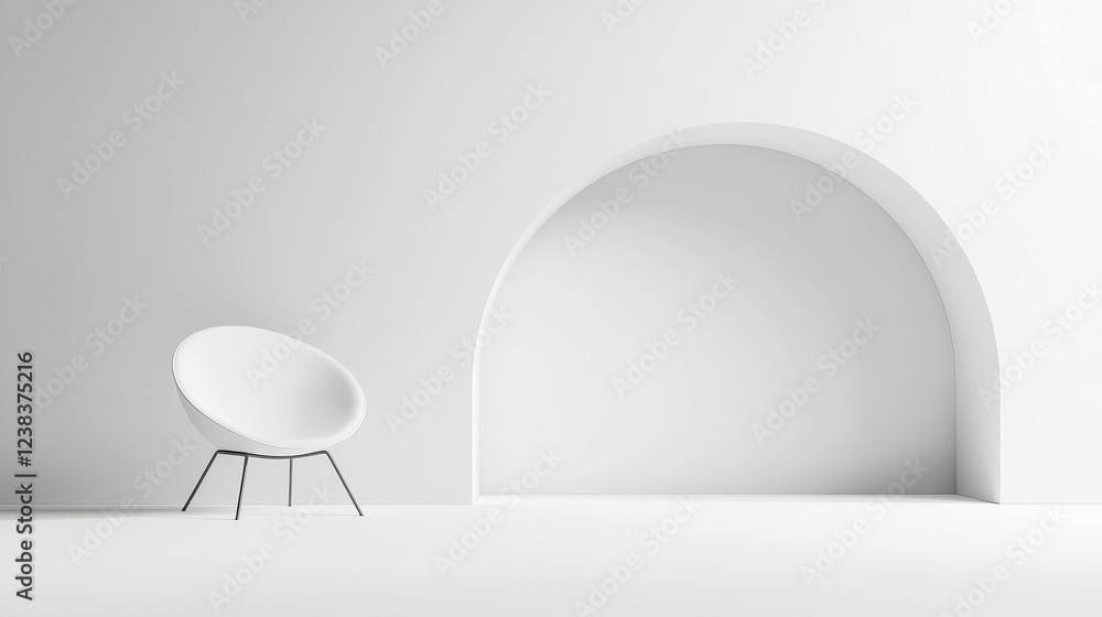 Aufkleber minimal grayscale harmony, a refined composition featuring soft shades and gentle contrasts, emphasi