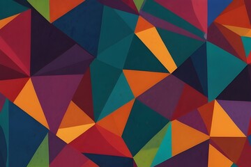 Obraz premium Abstract colored background with different shapes. Generative AI