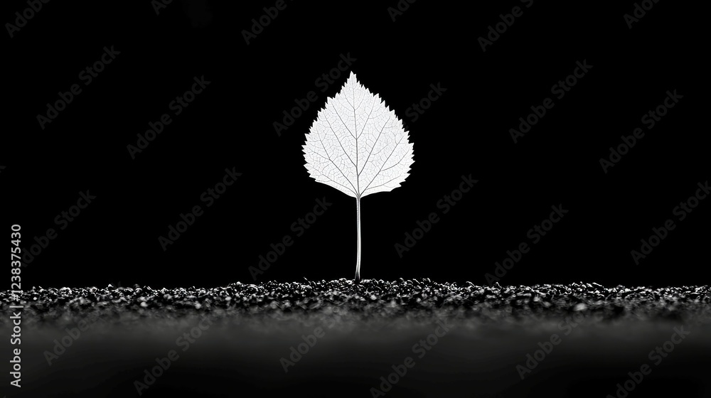 Poster timeless stillness, a monochrome scene embodying tranquility and simplicity, featuring a minimalist 