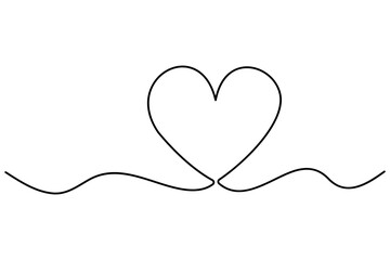 Love symbol heart line icon outline vector logo illustration Isolated heart on a white background
