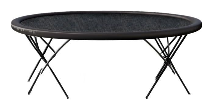 Gymnastic trampoline on a transparent background. isolated background.