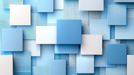 Obraz premium A futuristic geometric blue pattern with intricate symmetry and digital textures, perfect for contemporary graphic design aesthetics.