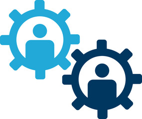 People group icon set team worker user. Employee people group icon team staff. User profile symbol. Group of people or group of users. Persons symbol. Vector.