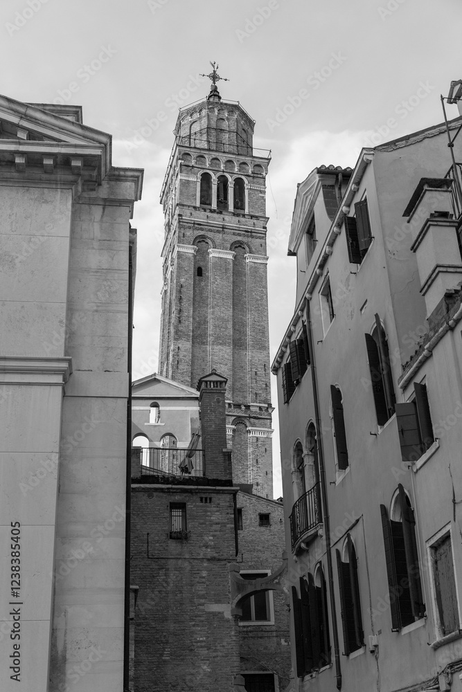 Poster The Basilica di Santa Maria Gloriosa dei Frari church in Venice, Italy