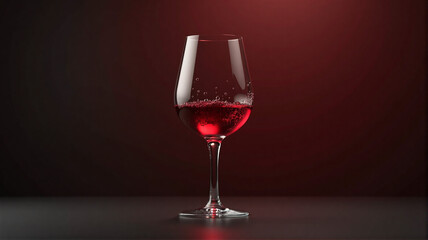 Naklejka premium red glass