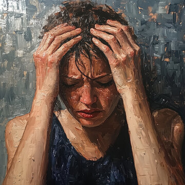 women with a headache