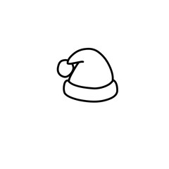 Christmas Hat Line Icon