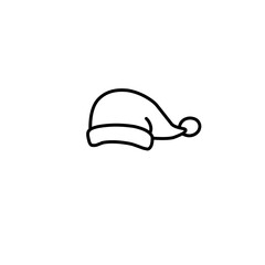 Christmas Hat Line Icon