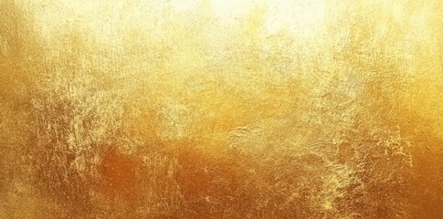 Fototapeta premium Golden texture background with rich, warm hue and subtle variations. This abstract design evokes sense of luxury and elegance, perfect for various creative projects