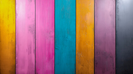 Colorful wooden background.