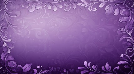 Elegant Purple Floral Design Background Image