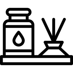 Vector Icon Incense, Esoteric, Magic, Bottle, Fortune Teller