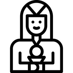 Vector Icon Fortune Teller, Entertainment, Crystal Ball,  Women, Fortune Teller