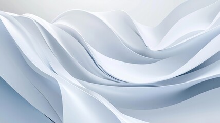 Fototapeta premium Soft Ripples of Fabric Flow in Serene Harmony