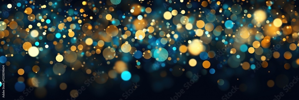 Poster vibrant abstract background with bokeh lights in various colors capturing magical atmosphere for cre
