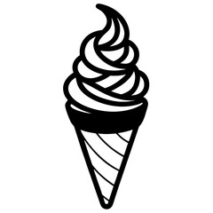  Ice Cream Cone Vector Illustration