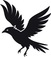 eagle vector illustration  flying bird vector silhouette