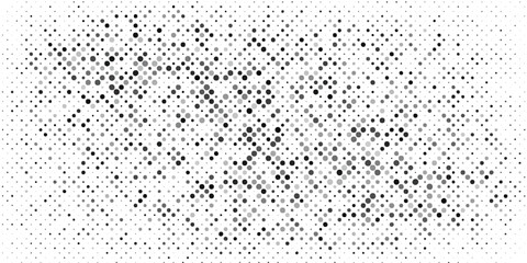 Circle halftone collection. Black halftone dots backgrounds, round halftones geometric dots gradient.