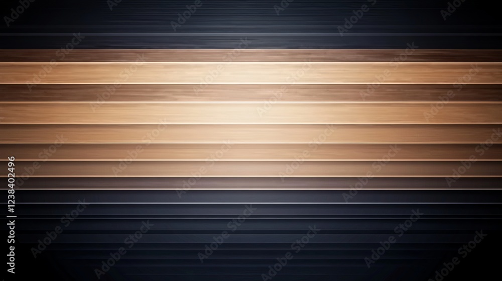 Poster a sleek, modern abstract design featuring contrasting horizontal lines of wood and a dark backdrop, 